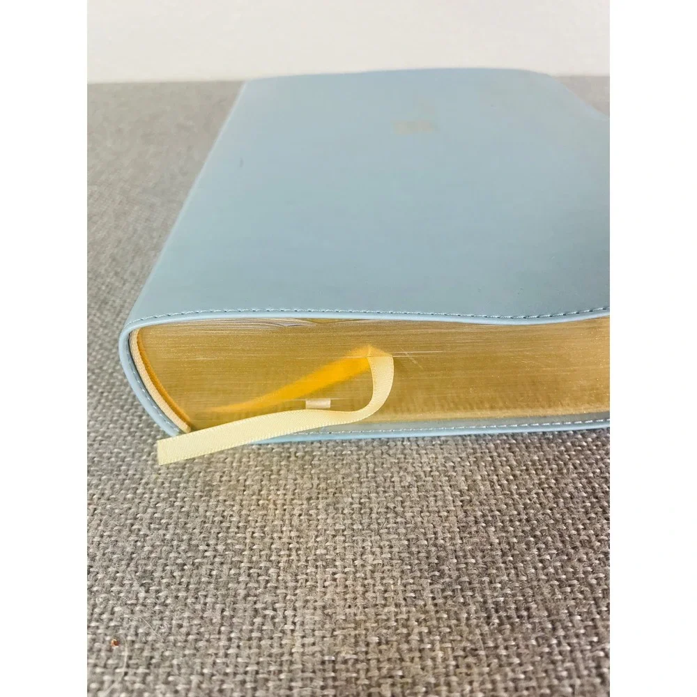 Every Woman's Bible NLT New Living Translation Tyndale Blue LeatherLike Gold